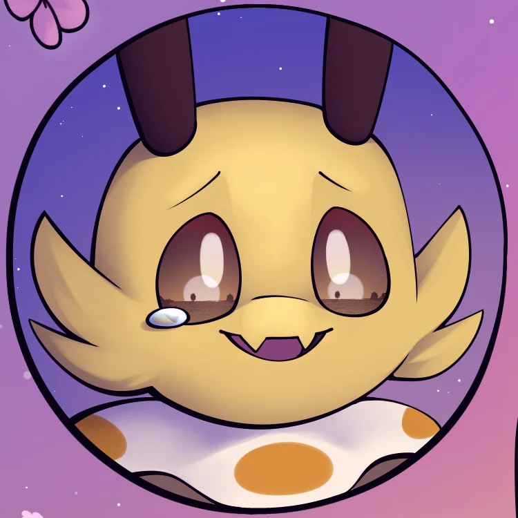 Mitsuro staring at a sunset seen in his eye reflection, dropping a tear from his right eye.